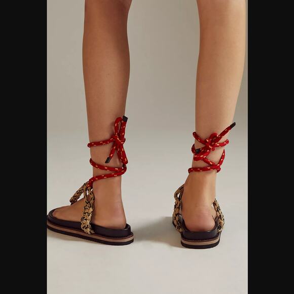 NWT Anthropologie Rope Thong Sandals - Size 7.5-8 US (38EU) - Picture 4 of 7